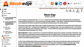What Bitcoinedge.org website looked like in 2019 (4 years ago)