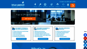 What Blue-pencil.ca website looked like in 2019 (4 years ago)