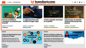 What Buendiario.com website looked like in 2019 (4 years ago)
