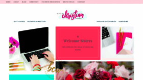 What Blogsbychristianwomen.com website looked like in 2019 (4 years ago)