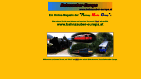 What Bahnzauber-europa.at website looked like in 2019 (4 years ago)