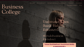 What Businesscollege.fi website looked like in 2019 (4 years ago)