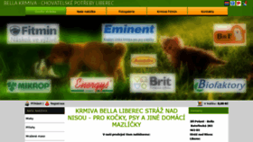 What Bella-krmiva.cz website looked like in 2019 (4 years ago)