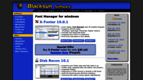 What Blacksunsoftware.com website looked like in 2019 (4 years ago)