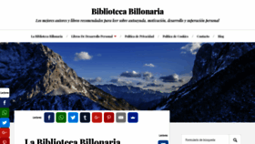 What Billionairelibrary.com website looked like in 2019 (4 years ago)