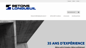 What Betonslongueuil.com website looked like in 2019 (4 years ago)