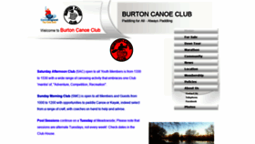 What Burtoncanoeclub.co.uk website looked like in 2019 (4 years ago)