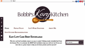 What Bobbiskozykitchen.com website looked like in 2019 (4 years ago)