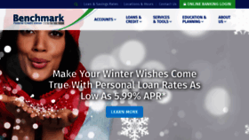 What Benchmarkfcu.org website looked like in 2019 (4 years ago)