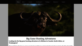 What Biggamehuntingadventures.com website looked like in 2019 (4 years ago)