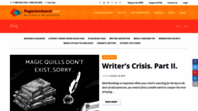 What Blog.plagiarismsearch.com website looked like in 2019 (4 years ago)