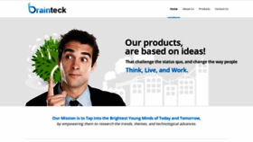 What Brainteck.com website looked like in 2019 (4 years ago)