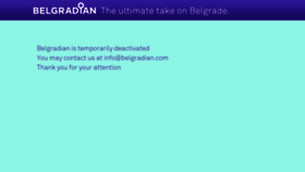 What Belgradian.com website looked like in 2019 (4 years ago)