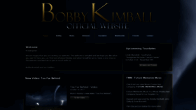 What Bobbykimball.com website looked like in 2019 (5 years ago)