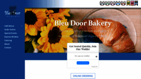 What Bleudoorbakery.com website looked like in 2019 (5 years ago)