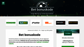 What Betbonuskode.dk website looked like in 2019 (4 years ago)