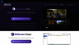 What Bitttorrent.com website looked like in 2019 (4 years ago)