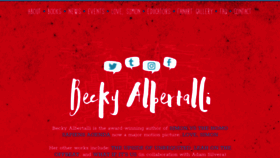 What Beckyalbertalli.com website looked like in 2019 (4 years ago)