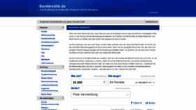 What Bankkredite.de website looked like in 2019 (4 years ago)