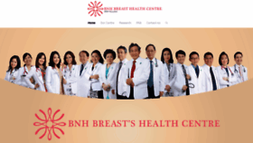 What Bnhbreasthealth.com website looked like in 2019 (4 years ago)