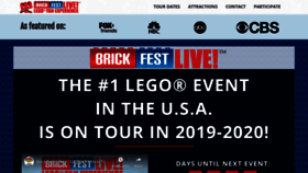 What Brickfestlive.com website looked like in 2019 (4 years ago)