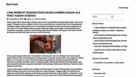 What Banksulut.co.id website looked like in 2019 (5 years ago)