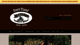 What Buckarooleather.com website looked like in 2019 (4 years ago)