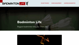 What Badmintonlife.com website looked like in 2019 (4 years ago)