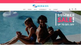 What Bermies.com website looked like in 2019 (4 years ago)