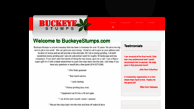 What Buckeyestumps.com website looked like in 2019 (4 years ago)