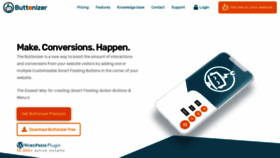 What Buttonizer.pro website looked like in 2019 (5 years ago)