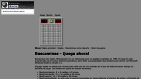 What Buscaminas.eu website looked like in 2019 (5 years ago)
