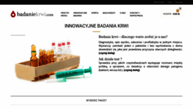 What Badaniekrwi.com website looked like in 2019 (4 years ago)