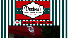 What Beckers-donutsandbakery.com website looked like in 2019 (4 years ago)