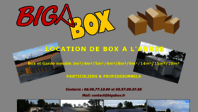 What Bigabox.fr website looked like in 2019 (4 years ago)