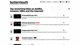 What Buttermouth.com website looked like in 2019 (4 years ago)