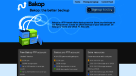 What Bakop.com website looked like in 2019 (4 years ago)