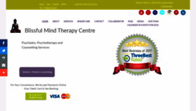 What Blissfulmindtherapycentre.com website looked like in 2019 (4 years ago)