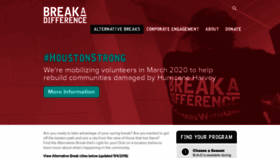 What Breakadifference.org website looked like in 2019 (4 years ago)