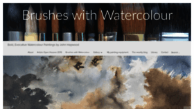 What Brusheswithwatercolour.com website looked like in 2019 (4 years ago)