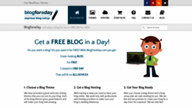 What Blogforaday.com website looked like in 2019 (4 years ago)