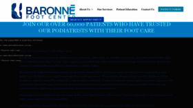 What Baronnefootcenter.com website looked like in 2019 (4 years ago)
