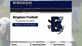 What Binghamyouthfootball.org website looked like in 2019 (4 years ago)