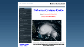 What Bahamascruisersguide.com website looked like in 2019 (4 years ago)