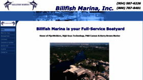 What Billfishmarina.com website looked like in 2019 (4 years ago)