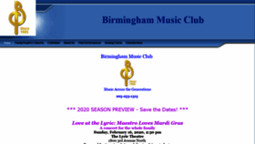 What Bhammusicclub.org website looked like in 2019 (4 years ago)