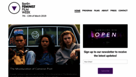 What Berlinfeministfilmweek.com website looked like in 2019 (4 years ago)