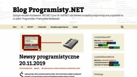 What Blogprogramisty.net website looked like in 2019 (4 years ago)