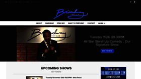 What Broadwaycomedyclub.com website looked like in 2019 (4 years ago)