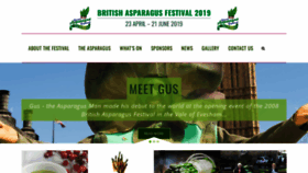What Britishasparagusfestival.org website looked like in 2019 (4 years ago)